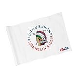 COGOLFING 2026 U.S.Tour Standard Golf Flag 14x20 Inch, Double-Sided Silk Printed Tournament Flag with Sleeve, Ideal for Practice Putting Green, Driving Range, Course, Club, 1-Pack, White