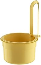 Sink Basket, Kitchen Sink Hanging Food Waste Collector for Sink, Hanging Sink Drain Basket (Yellow)