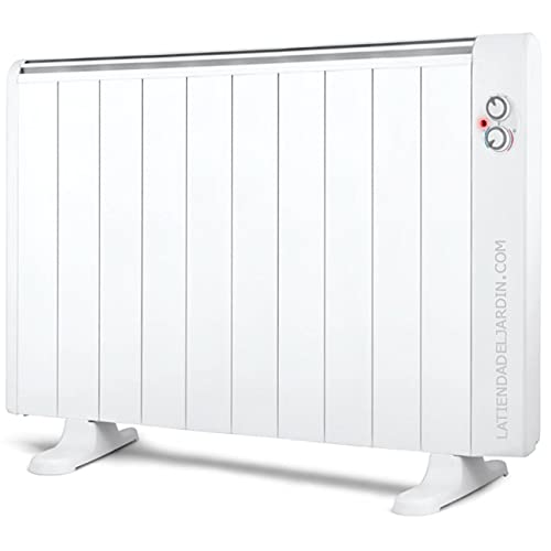 Emisor térmico 10 elementos sin aceite. 1800W. 2 niveles de potencia. Pies de apoyo incluidos.