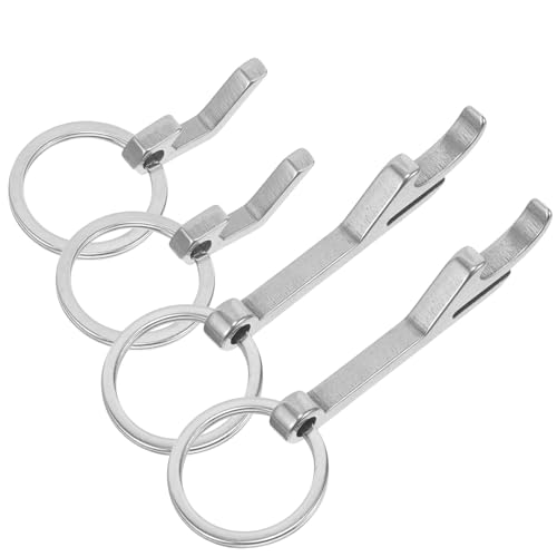 DECORNIJIA 4個 不??多機能キーチェーン栓抜き ポータブル缶切りビールオープナー 軽量携帯用製ボトルオープナー 簡単開栓アウトドア用