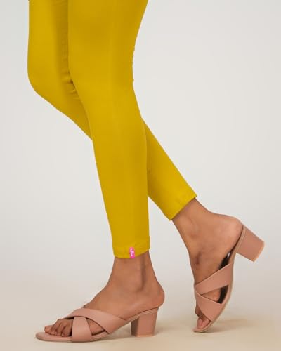 Image of Loveit Womens Solid Viscose Slim Fit Ankle Length Leggings