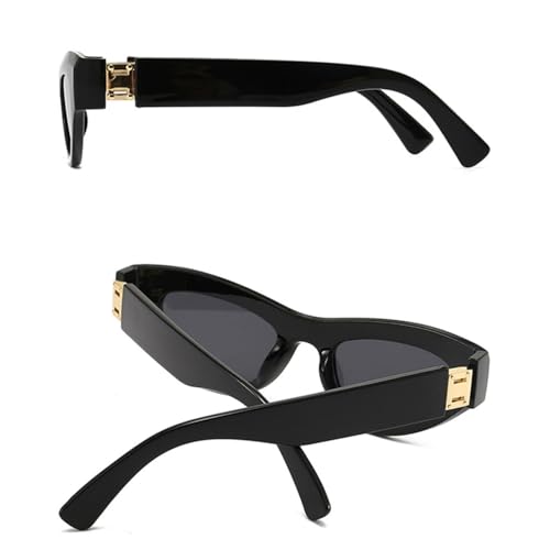 Lunettes de soleil œil de chat rétro classiques mixtes verres teintés UV - 3