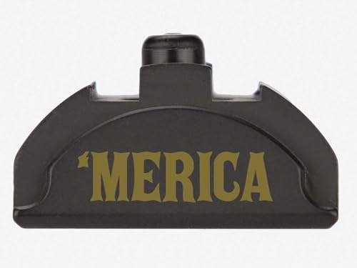 NDZ Performance Grip Plug for Glock Gen 4-5 with Backstrap – Heavyweight Brass – Fits G17 G19 G22 G23 G31 G34 G45 G47 – Cerakote Armor Black Finish, Merica – Made in USA
