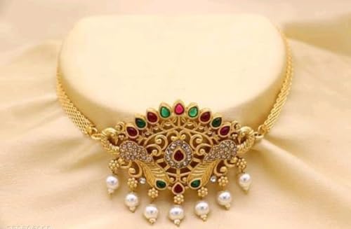 KEYMAX Fashion Mangalsutra Set For Women Traditional Party Function Accessory Collection Gold