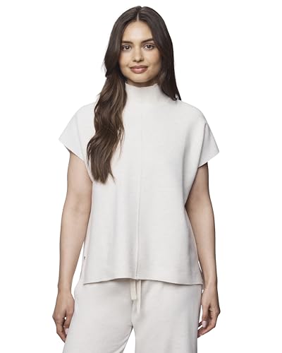 Splendid Women's Winslow Mockneck Pullover, Pale Oak Heather