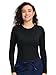 COZYFIT Scrub Undershirts Long Sleeve Women - Underscrub Comfort Tee with Soft Stretch Fabric, Black, 3XL