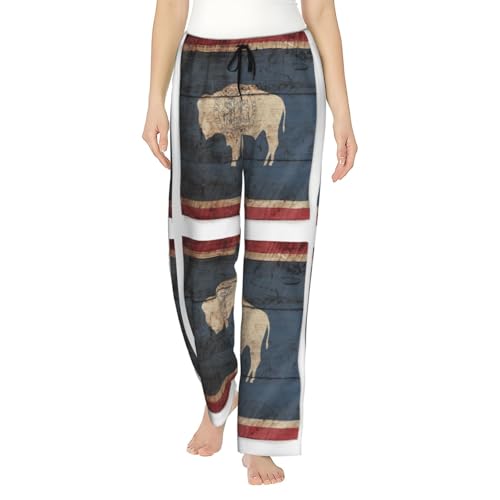 Pantalon de pyjama Wyoming femme avec poches finis les bas de nuit sans rangement
