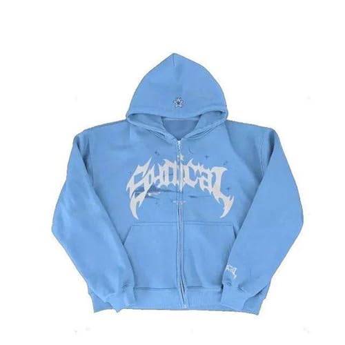 Graphic Hoodies for Women Unisex Fall Fashion Y2k Grunge Hooded Sweater Casual Vintage Oversized Pullover Sweatshirt