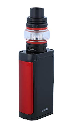 Smok R-Kiss E Zigarette Set | R-Kiss 200 Watt | TFV8 Baby V2 Verdampfer | 2x Baby V2 Heads - Farbe: schwarz-rot – Bild 3