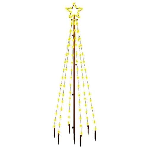 vidaXL LED Weihnachtsbaum mit Erdnägeln Lichterbaum Weihnachtsdeko...