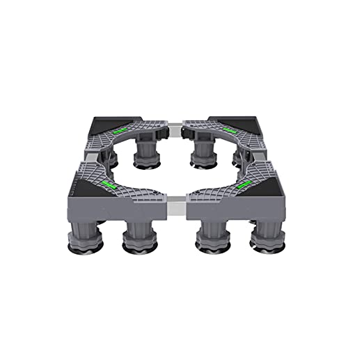 SAFAWOODES Base Ajustable Multifuncional con Patas Resistentes de 8/12 Pulgadas Pedestal para Lavadora Longitud/Ancho 42-68 cm Base telescópica para Aire Acondicionado Secadora y refrigerador Soporte
