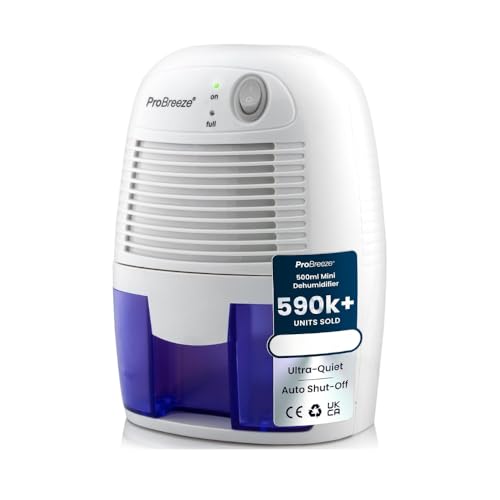 Pro Breeze Electric Mini Dehumidifier for Home (215 sq.ft) 16oz