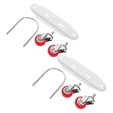 HAMPPLIES Staffa Ruote Girevoli per Radiatore Elettrico a Olio, Kit di Ricambio Supporto Stabile e Scorrimento Silenzioso, Accessori per Riscaldatori Elettrici per Uso Domestico e Ufficio