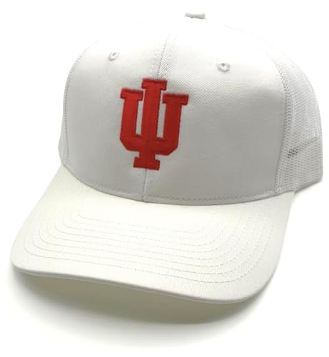 Gorra trucker blanca malla con logo equipo Indiana miniatura 1