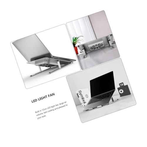Base ajustable de aluminio con ventilador USB para laptop hasta 17.3'' miniatura 2