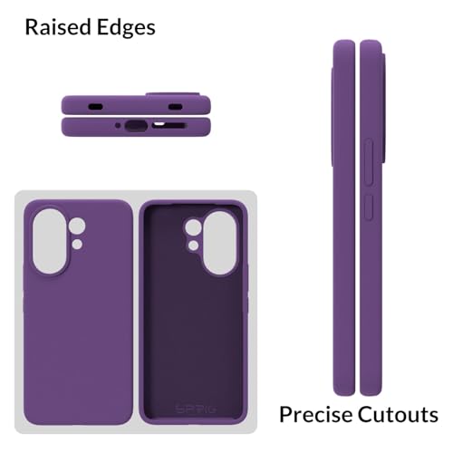 Image of SPRIG Compatible with Vivo V60 Premium SilkTone Back Cover Drop Tested Shock Proof Mobile Case for Men, Women, Boys and Girls with Camera Protection (Purple)