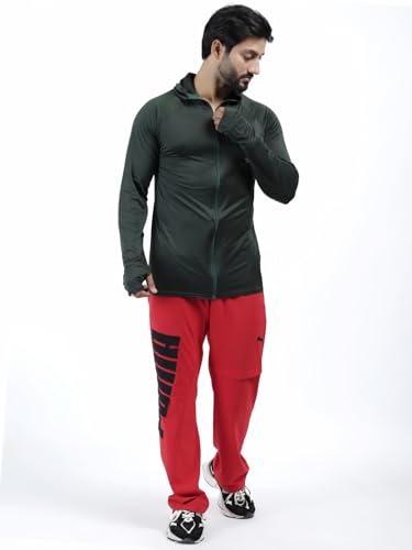 Image of Diamond Fashion Men's Gym Hoodie Jacket | Lightweight Stretchable Activewear for Workout, Running & Fitness | Quick Dry Full Zip Sports Hoodie for Men