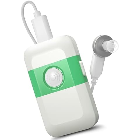 Hearing Amplifier HealthTree Digital Hearing Aids with Noise Cancelling Hearing Amplifier Seniors 10 levels of volume Control Rechargeable Hearing Aid for Hearing Loss, For One Ear Cover