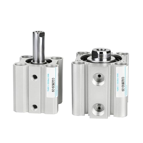Cylindre compact double effet CQ2B80 course 100 mm vérin pneumatique mince - 4