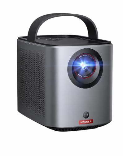 Nebula Mars 3 Air 1080p, Intelligente, Wi-Fi, mini proiettore portatile da 400 ANSI-lumen, Google TV, Dolby Digital, 2 * 8 W, immagine da 150 pollici, batteria integrata, 2,5h