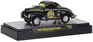 M2 1941 Willys Coupe Gasser Black Mooneyes Limited Edition to 4400 Pieces Worldwide 1/64 Diecast Model Car Machines 31500-MJS36