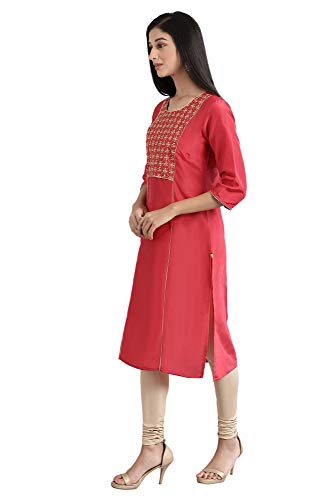 Image of Aurelia Women's Polyester Straight Kurta