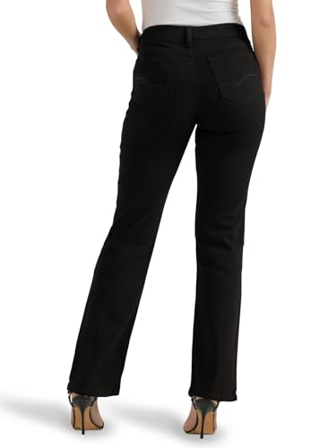 Riders by Lee Indigo Women's Classic Fit Straight Leg Jean, Black, 10 Petite3