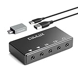 Cubilux CB5 USB録音用オーディオインターフェース – ストリーミング・ポッドキャスト対応USBオーディオキャプチャ サウンドカード、ステレオマイク入力・ライン入力・ライン出力・ヘッドホン端子搭載、Windows/Mac対応