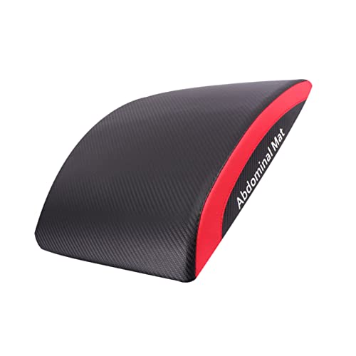 SUPVOX 1Pc Abdominal Exercise Mat Foldable Training Board Cushion for Sit Ups Back Support Durable Abdominal Pad for Complete Core Workouts Black Red
