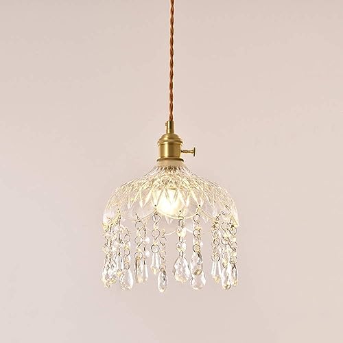 Lámpara colgante de cristal elegante con cable ajustable 2