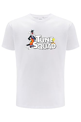 ERT GROUP Men's 2 T-Shirt, Space Jam 030 White Double, S