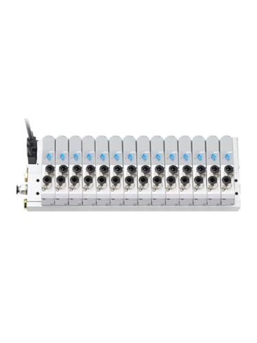 Distributeur pneumatique 24V 4V210 avec embase multiposte 1/4 pour automatisme - 4
