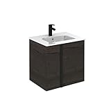 ROYO Onix 24" 2 Doors Modern Wall Mounted Bathroom Vanity with Sink - Essence Wenge