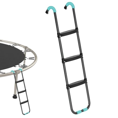Échelle de trampoline stable en métal pour enfants – Accessoire d'escalade antidérapant à 2/3 marches sûr et durable, parfait pour sauter et s'amuser facilement.