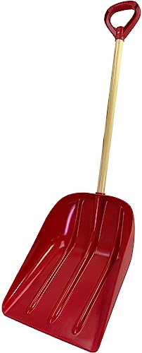 EMSCO Group Bigfoot Poly Super Snow Scoop - Red - Extra Deep Snow Shovel - #14 Scoop