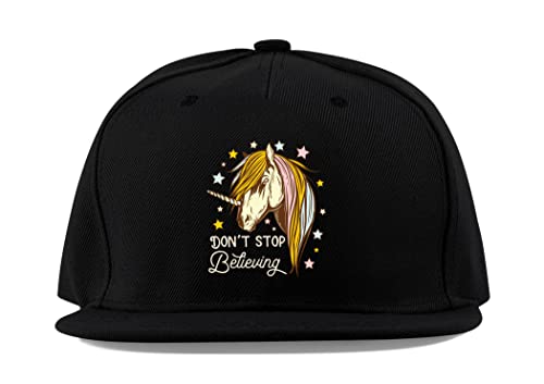 Casquette de baseball en coton Don't Stop Believing finitions soignées