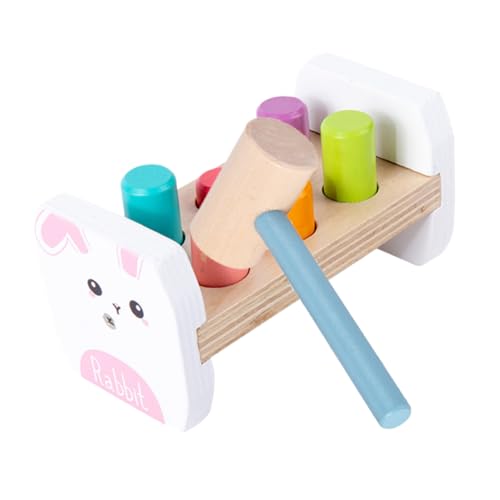 CORHAD 1Set Cartoon Design Whack Game Educational Hammering for Promotes Hand Eye Coordination and Arm Muscle Development Safe and Plaything