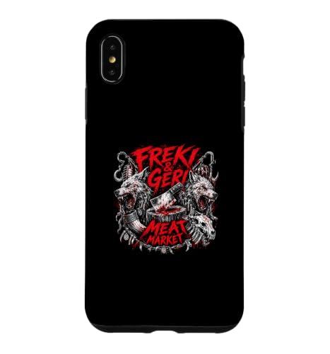 Freki And Geri �~�[�g�}�[�P�b�g �o�C�L���O�I�I�J�~ �X�}�z�P�[�X iPhone XS Max �p