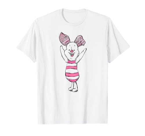 T-shirt Piglet Disney tee shirt winnie ourson en coton premium