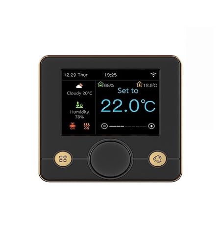 Termostato Inteligente, Termostato inteligente Tuya, caldera de Gas de agua de calefacción de suelo eléctrico, controlador de temperatura de suelo cálido Digital Termostato ,para el hogar(3A Gas Boile
