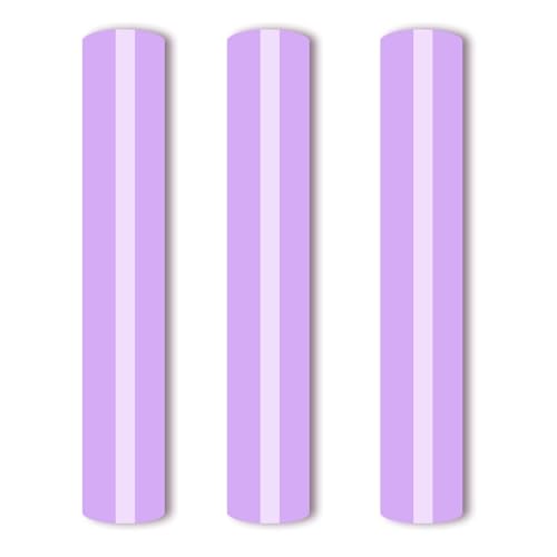 VENITOR 3D Puff HTV Vinyl - 3 Sheets 12"x 10" Puff Vinyl Heat Transfer 3D for T-Shirts, Puff HTV Vinyl Compatible with Cricut Silhouette Cameo or Heat Press(Light Purple)