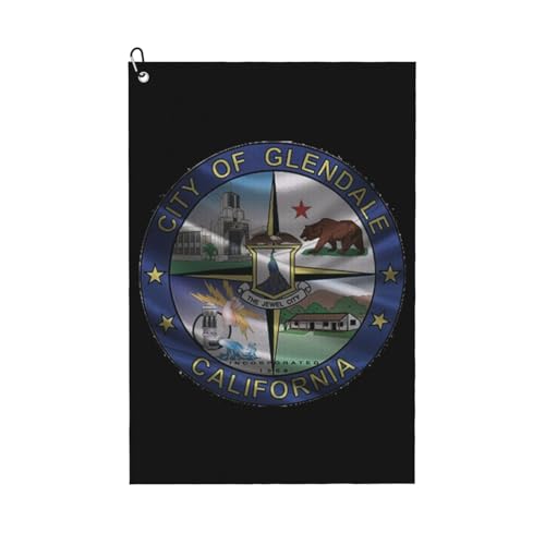 MCSVCH Glendale Golf Towel 24"x16" with Carabiner