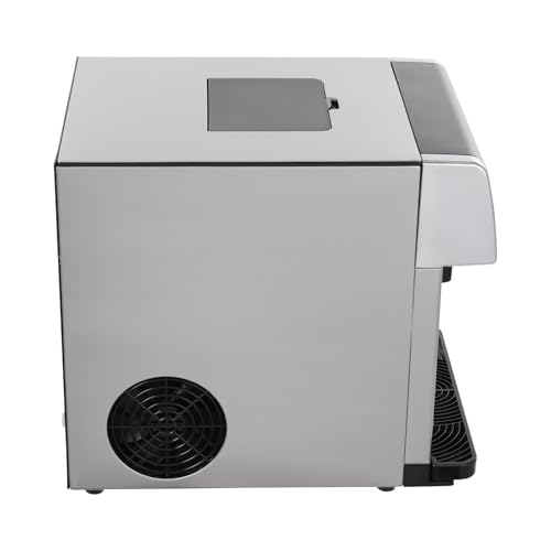 Fabricadora de hielo portátil 2 en 1 acero inoxidable miniatura 4