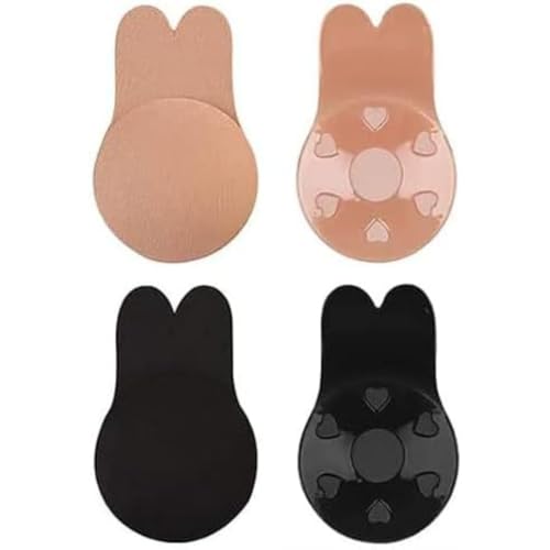 Sutiã Silicone Invisível Levanta Seios (Bege, G)