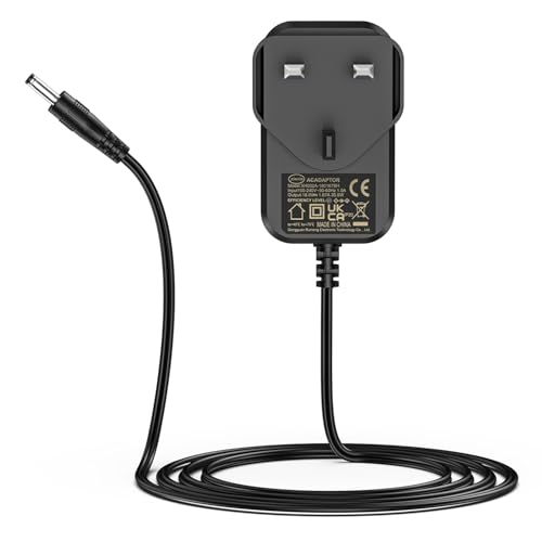 12V 1.25A 15W AC Adapter for Alexa Echo Dot 3rd Generation Echo Dot (3rd/4th Gen) with Clock Echo Dot Kids Edition Echo Show 5 Echo Spot and Fire TV Cube Alexa Echo Dot Charger Adapter Power Cable