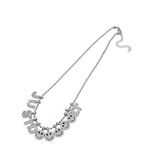 N/T Taladro de Agua Artificial Clavícula Cadena Temperamento Simple Cuello Banda Cuello