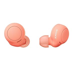 Sony WF-C500 Volledig draadloze oordopjes (tot 20 uur batterijduur met oplaadcase, compatibel met Voice Assistant, ingebouwde microfoon voor telefoongesprekken, Bluetooth) Oranje