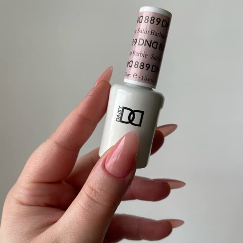Dnd Gel Polish Set - 1 Each Of Gel Polish And Nail Polish, 889 Satin Barbie, 0.5 Fl Oz #TOP1