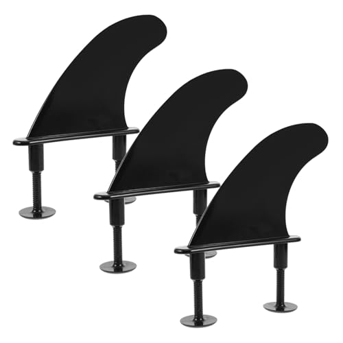 Toddmomy 1set Surfboard Fin Flexible Tail Fins for Inflatable Paddleboards Kayaks Enhanced Balance Stability Antislip Sports Activities
