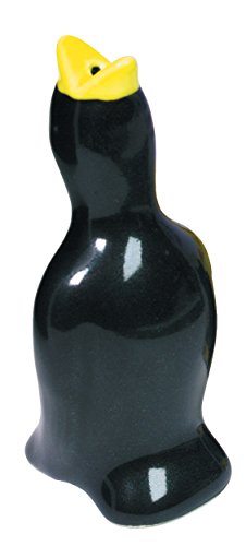 KitchenCraft Blackbird Pie Funnel, Ceramic, Black/Yellow